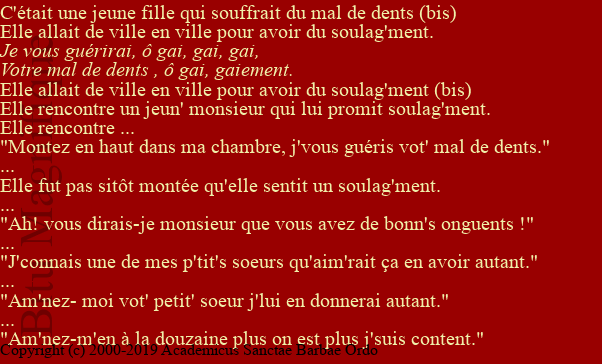 Le mal de dents