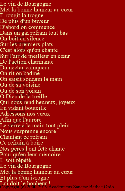 Le vin de Bourgogne