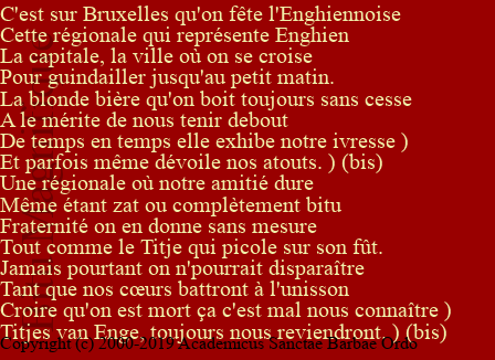 L'Enghiennoise de Bruxelles