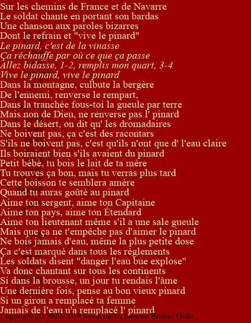 Vive le pinard !